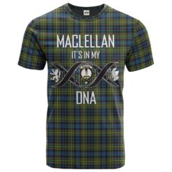 MacLellan Ancient Clan DNA In Me Tartan Crest T-Shirt