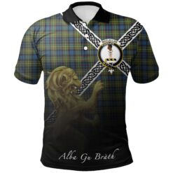MacLellan Ancient Polo Shirts Tartan Crest Celtic Scotland Lion