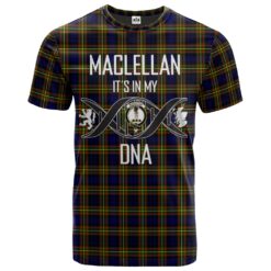 MacLellan Modern Clan DNA In Me Tartan Crest T-Shirt
