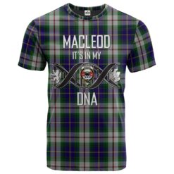 MacLeod Californian Clan DNA In Me Tartan Crest T-Shirt