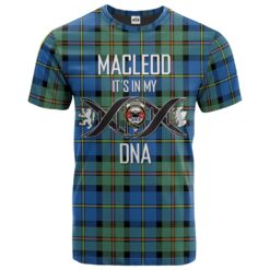 MacLeod of Harris Ancient Clan DNA In Me Tartan Crest T-Shirt