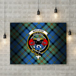 MacLeod of Harris Modern back Crest Canvas New