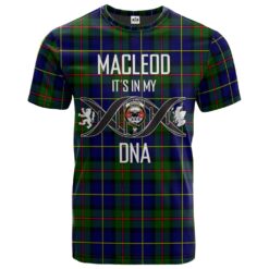 MacLeod of Harris Modern Clan DNA In Me Tartan Crest T-Shirt