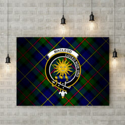 MacLeod of Lewis Ancient back Crest Canvas New