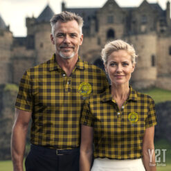 MacLeod of Lewis Ancient Clan Tartan Polo with Crest - Authentic Scottish Apparel