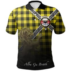 MacLeod of Lewis Modern Polo Shirts Tartan Crest Celtic Scotland Lion