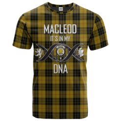 MacLeod of Lewis Vestiarium Scoticum Clan DNA In Me Tartan Crest T-Shirt