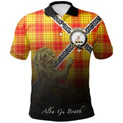 MacMillan Clan Polo Shirts Tartan Crest Celtic Scotland Lion