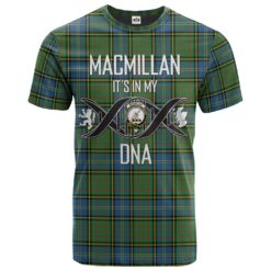 MacMillan Hunting Ancient Clan DNA In Me Tartan Crest T-Shirt