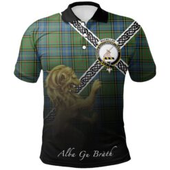 MacMillan Hunting Ancient Polo Shirts Tartan Crest Celtic Scotland Lion