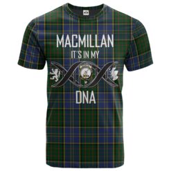 MacMillan Hunting Clan DNA In Me Tartan Crest T-Shirt