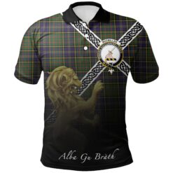 MacMillan Hunting Modern Polo Shirts Tartan Crest Celtic Scotland Lion