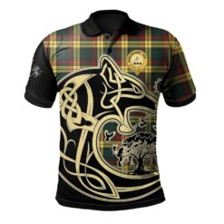 MacMillan Old Modern Clan Polo Shirt Viking Wolf