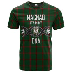 MacNab Ancient 02 Clan DNA In Me Tartan Crest T-Shirt