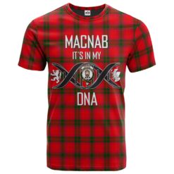 MacNab Modern Clan DNA In Me Tartan Crest T-Shirt