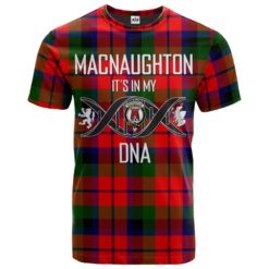 MacNaughton (MacNaughten) Clan DNA In Me Tartan Crest T-Shirt