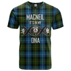 MacNeil of Barra Clan DNA In Me Tartan Crest T-Shirt