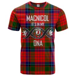 MacNicol of Scorrybreac Clan DNA In Me Tartan Crest T-Shirt