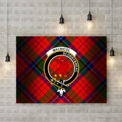 MacNicol (of Scorrybreac) Crest Canvas New