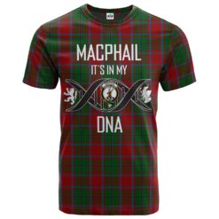 MacPhail Blue Bands Clan DNA In Me Tartan Crest T-Shirt