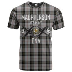 MacPherson 10 Clan DNA In Me Tartan Crest T-Shirt