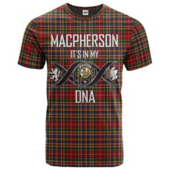 MacPherson 3 Clan DNA In Me Tartan Crest T-Shirt