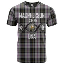 MacPherson Dress 02 Clan DNA In Me Tartan Crest T-Shirt