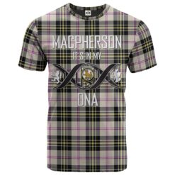MacPherson Dress Ancient Clan DNA In Me Tartan Crest T-Shirt