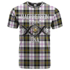 MacPherson Dress Modern Clan DNA In Me Tartan Crest T-Shirt
