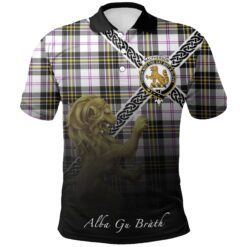 MacPherson Dress Modern Polo Shirts Tartan Crest Celtic Scotland Lion