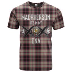 MacPherson Hunting Ancient Clan DNA In Me Tartan Crest T-Shirt