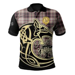 MacPherson Hunting Ancient Clan Polo Shirt Viking Wolf