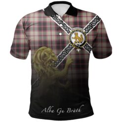 MacPherson Hunting Ancient Polo Shirts Tartan Crest Celtic Scotland Lion