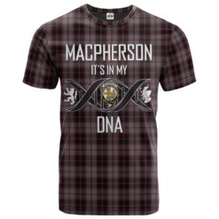 MacPherson Hunting Clan DNA In Me Tartan Crest T-Shirt