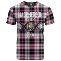 MacPherson Hunting Modern Clan DNA In Me Tartan Crest T-Shirt
