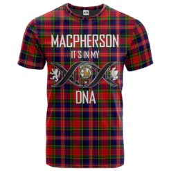 MacPherson Modern Clan DNA In Me Tartan Crest T-Shirt