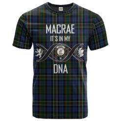MacRae 2 Clan DNA In Me Tartan Crest T-Shirt