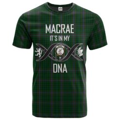 MacRae Clan DNA In Me Tartan Crest T-Shirt