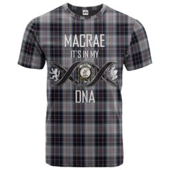 MacRae Dress 02 Clan DNA In Me Tartan Crest T-Shirt