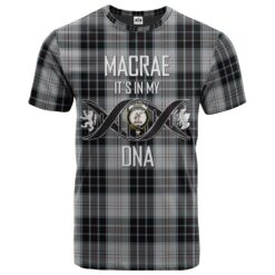 MacRae Dress Clan DNA In Me Tartan Crest T-Shirt