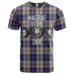 MacRae of Conchra 03 Clan DNA In Me Tartan Crest T-Shirt