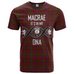 MacRae Prince Clan DNA In Me Tartan Crest T-Shirt