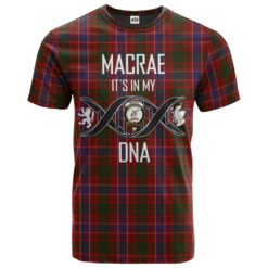 MacRae Sample Clan DNA In Me Tartan Crest T-Shirt