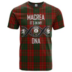 MacRea - McRae Clan DNA In Me Tartan Crest T-Shirt