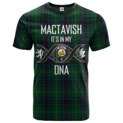 MacTavish Cash Clan DNA In Me Tartan Crest T-Shirt
