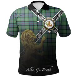 MacThomas Ancient Polo Shirts Tartan Crest Celtic Scotland Lion