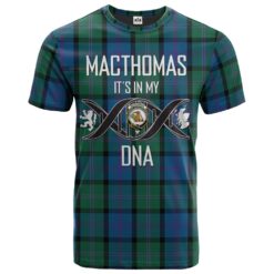MacThomas Clan DNA In Me Tartan Crest T-Shirt