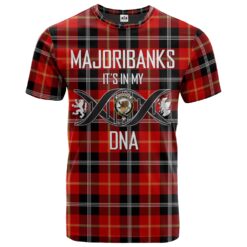 Majoribanks Clan DNA In Me Tartan Crest T-Shirt