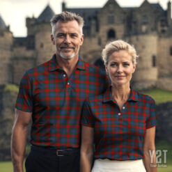 Mar Scottish Clan Tartan Polo Shirt - Authentic Heritage Apparel