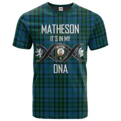 Matheson Hunting Clan DNA In Me Tartan Crest T-Shirt